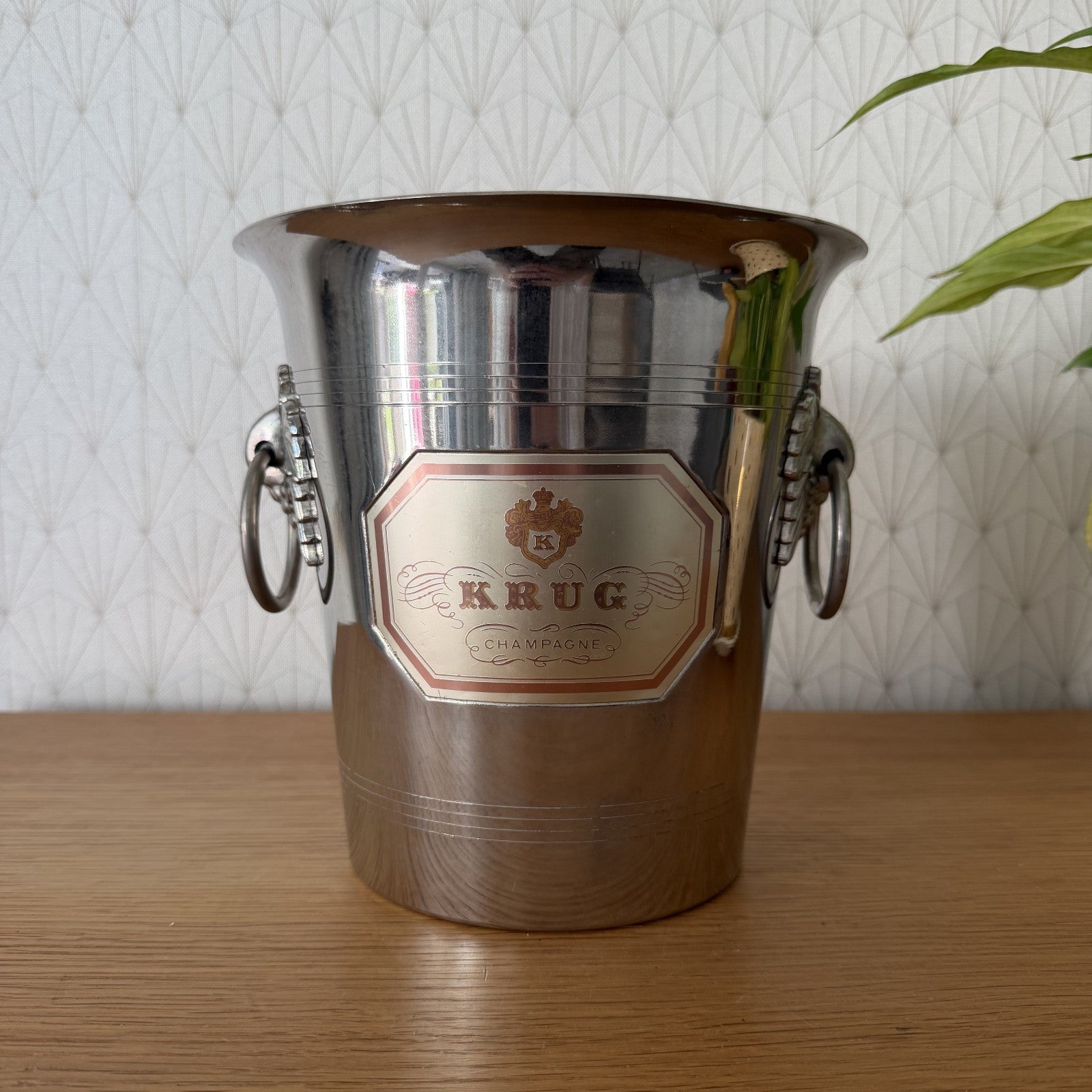 French Chrome Krug Champagne Ice Bucket Vintage Wine Cooler 27062619 Unbranded