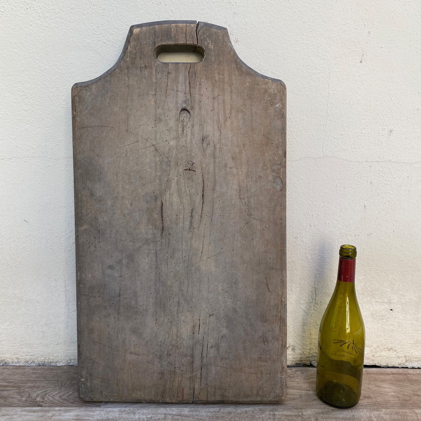 Antique French Wooden Bread Board Large Cutting Chopping Kitchen 0707265 Unbranded