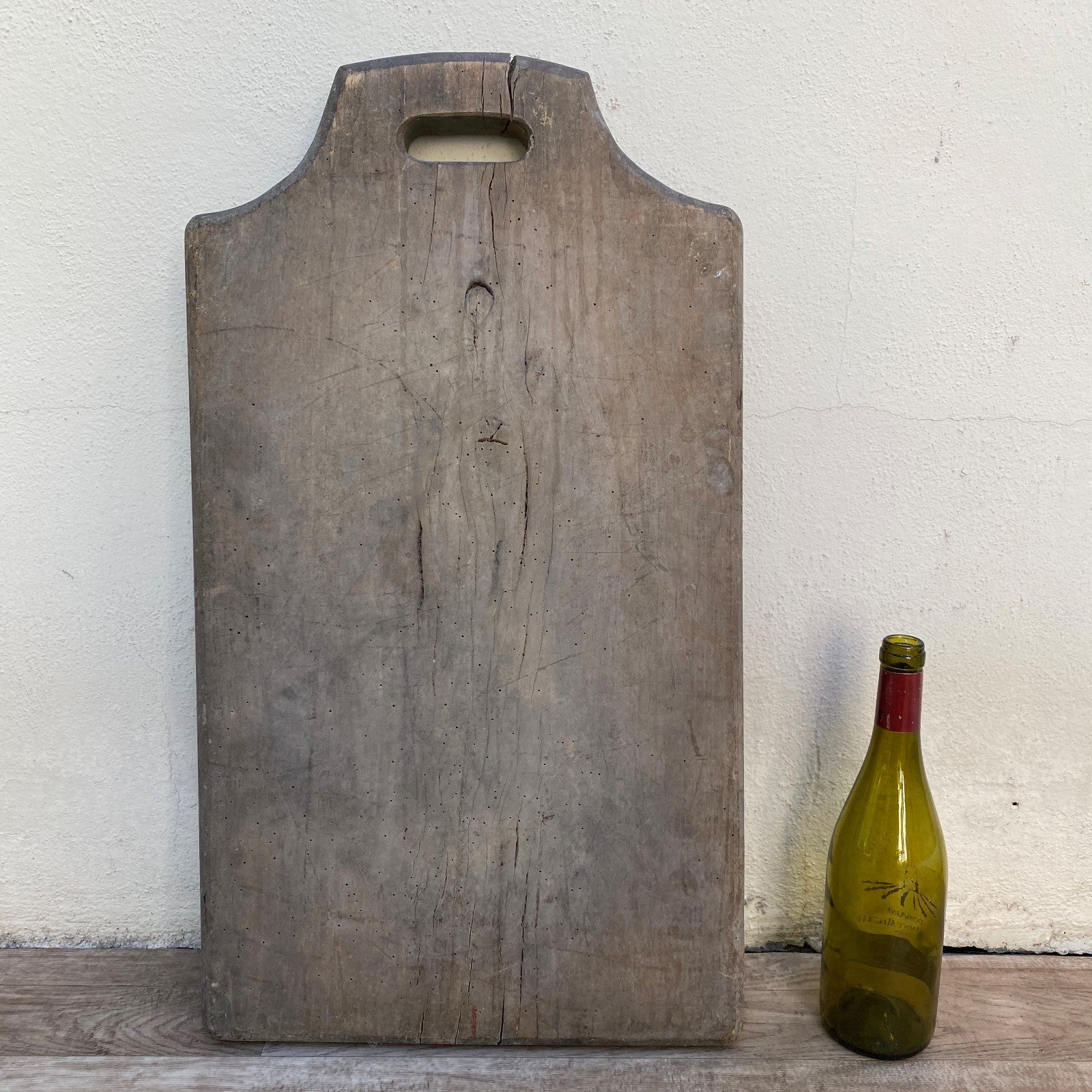 Antique French Wooden Bread Board Large Cutting Chopping Kitchen 0707265 Unbranded