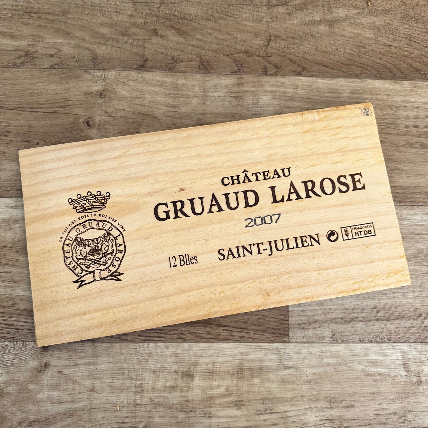 French Wine Crate Panel Chateau Gruaud Larose Saint-Julien Wall Art 10022443 Château Gruaud Larose