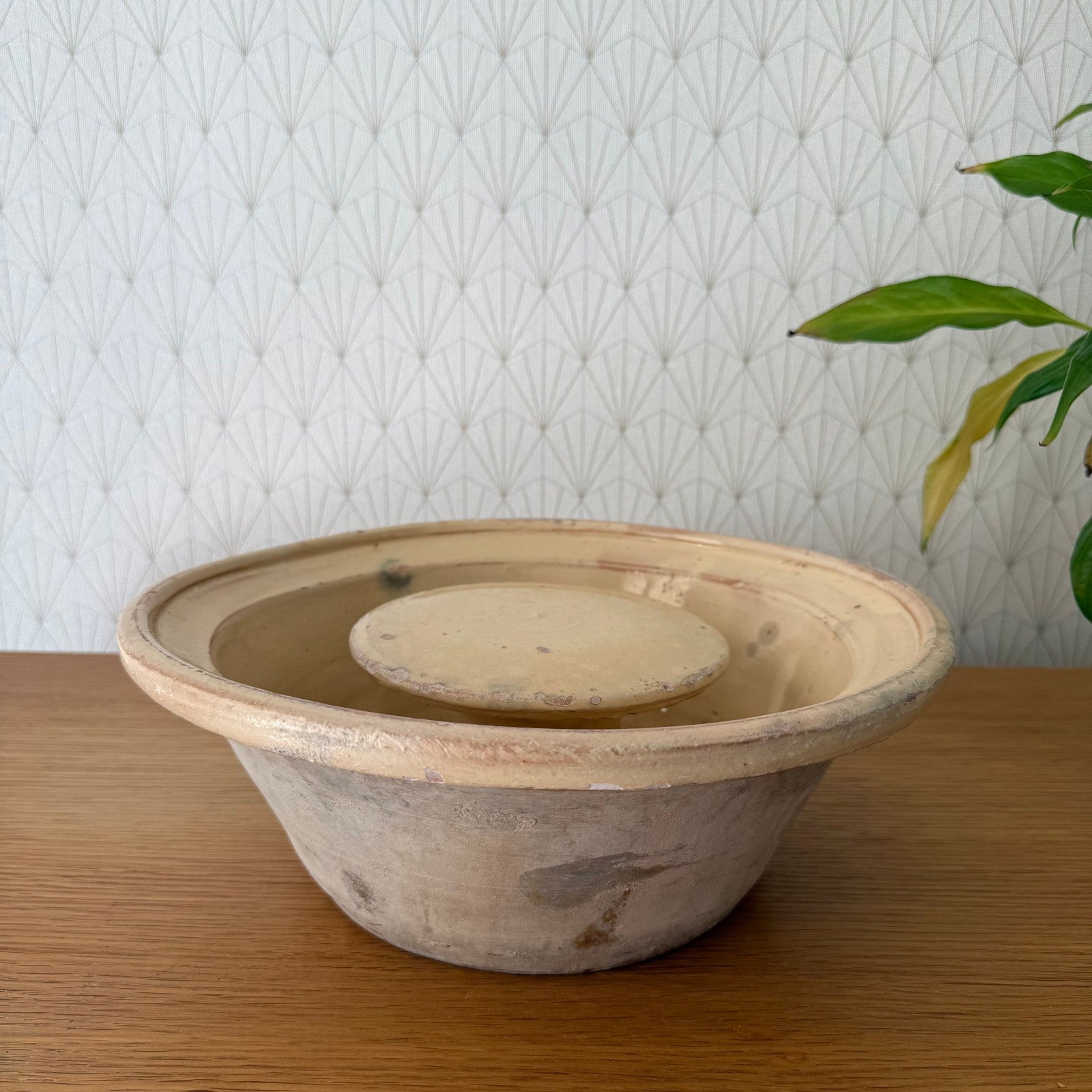 Vintage Antique glazed French Tian Stoneware Cheese Faisselle Strainer 0309257 Unknown