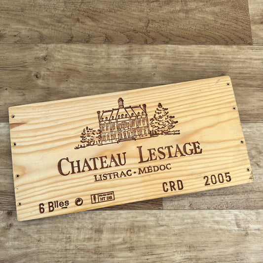 French Wine Crate Panel Chateau Lestage Medoc 2005 Wall Decor 10022431 Château Lestage