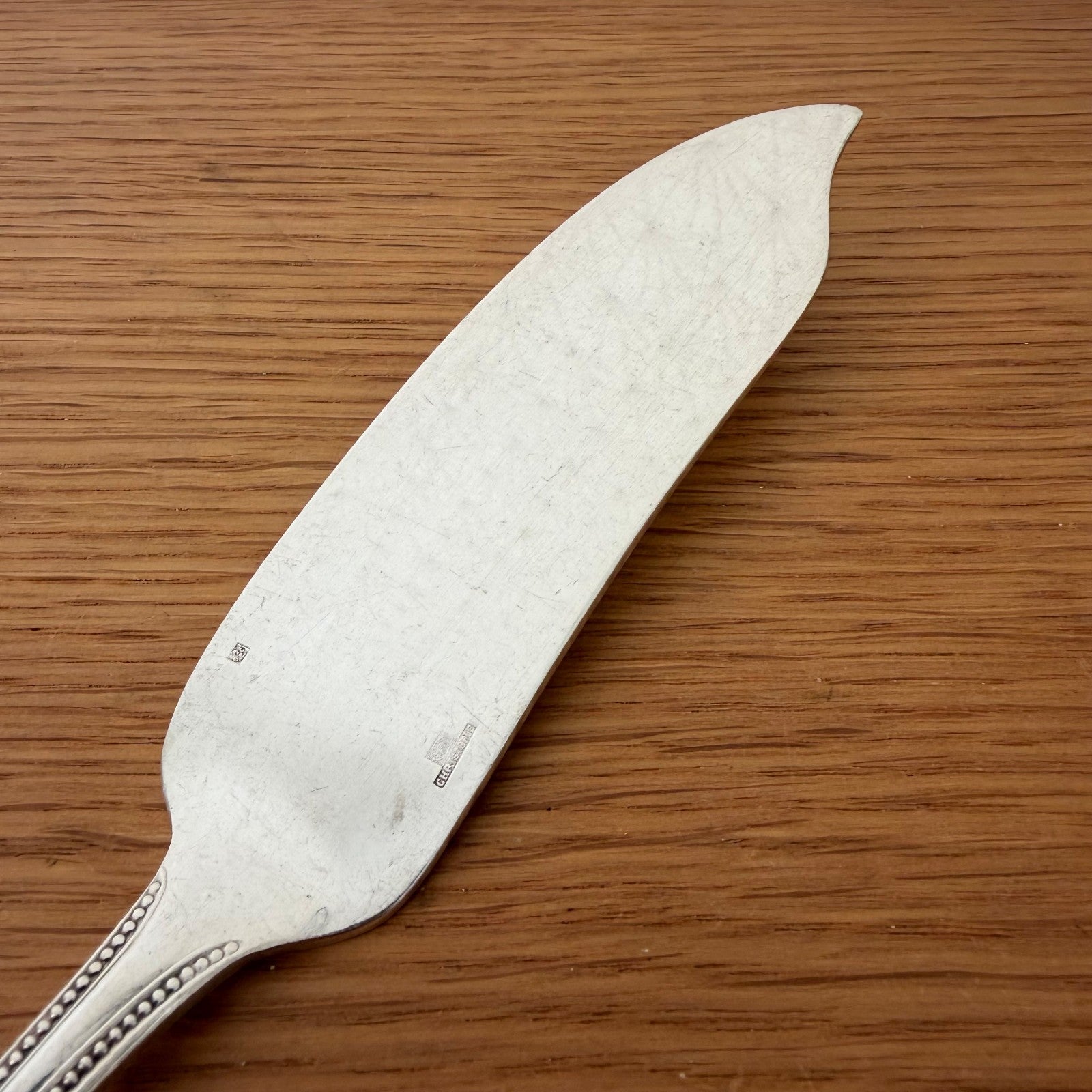 CHRISTOFLE France Pearl Silver-Plated Fish Knife Vintage 2607265 Christofle