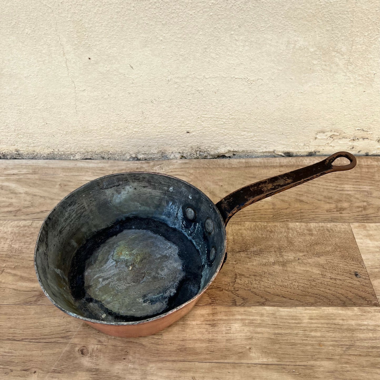 Vintage French Copper Saucepan Tin Lined LEJEUNE PARIS 8" 3.5mm 11052211 Unbranded