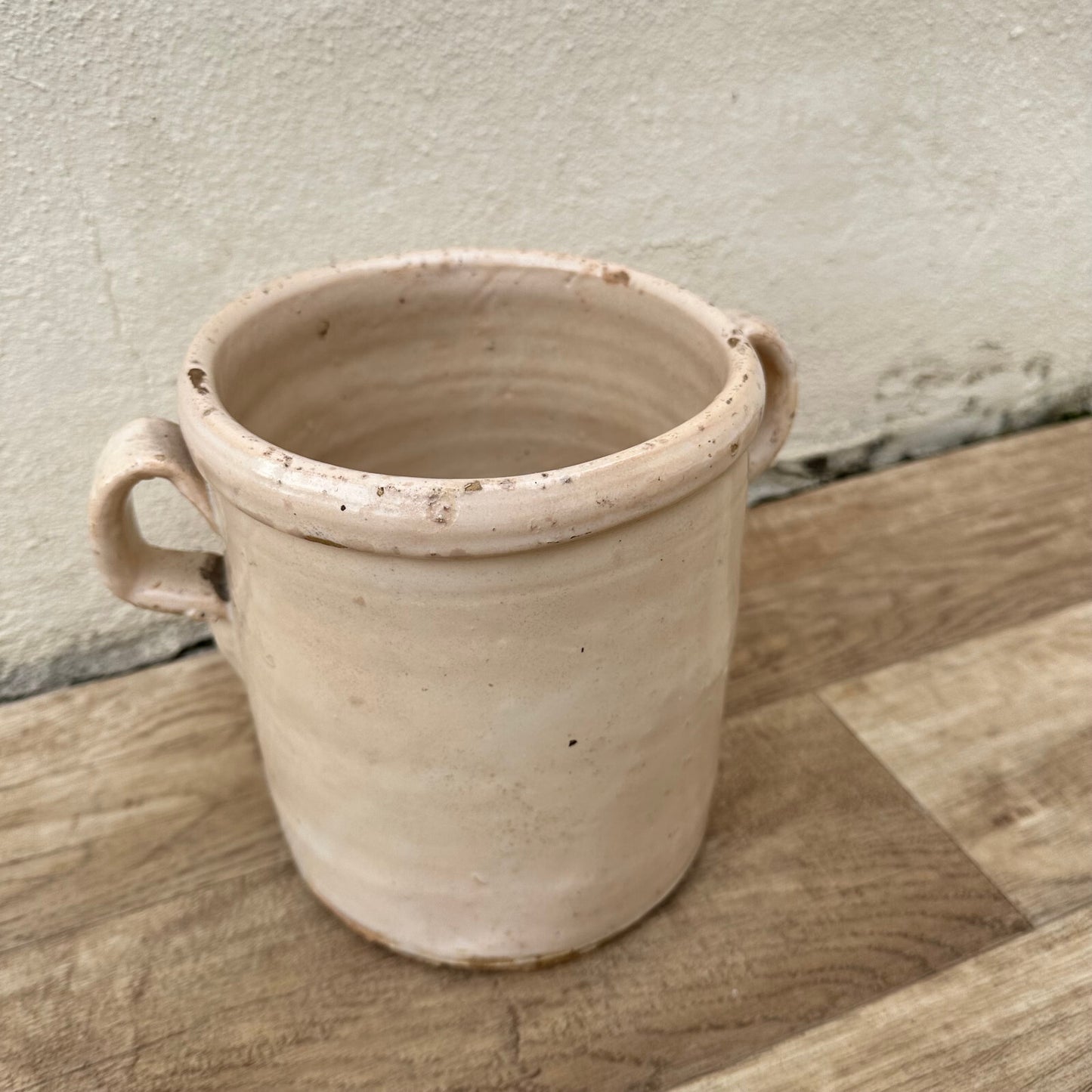 Antique French Confit Pot Ceramic Stoneware Storage Jar 7" 1612234 Unbranded