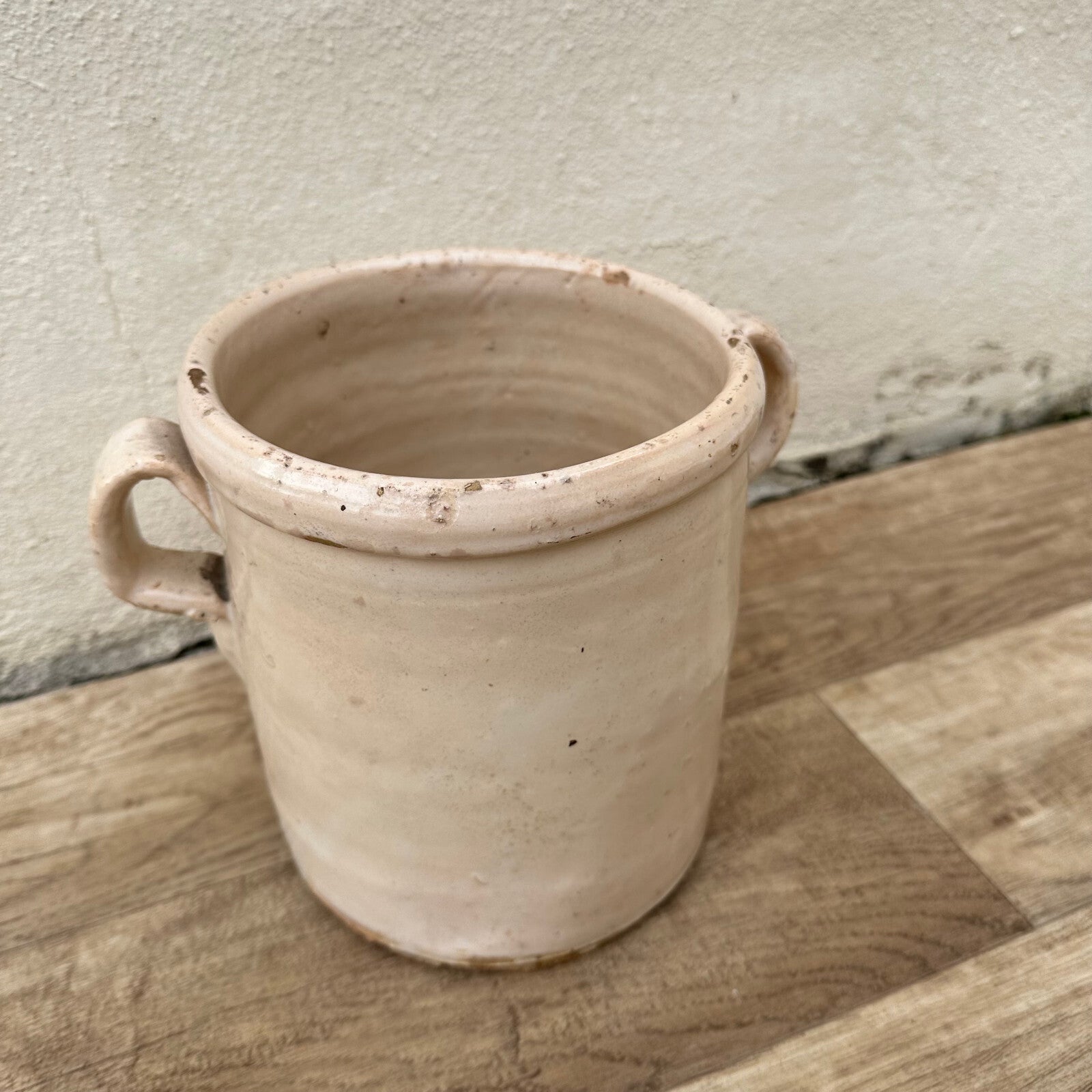 Antique French Confit Pot Ceramic Stoneware Storage Jar 7" 1612234 Unbranded