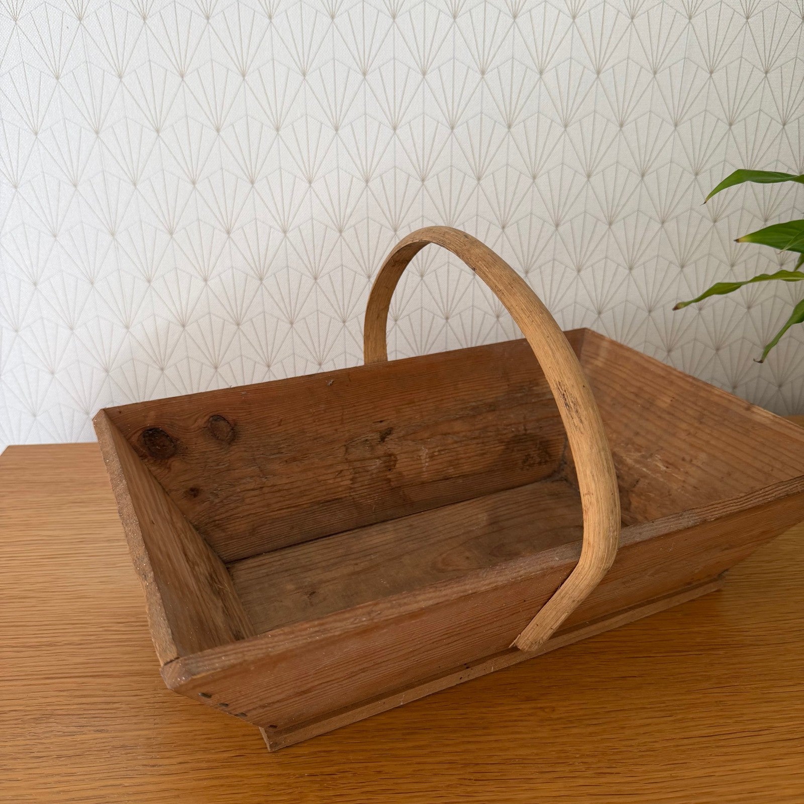 French Wooden Basket market fruits Mushrooms Vintage Wineyard 0810259 Fleamarketfrance