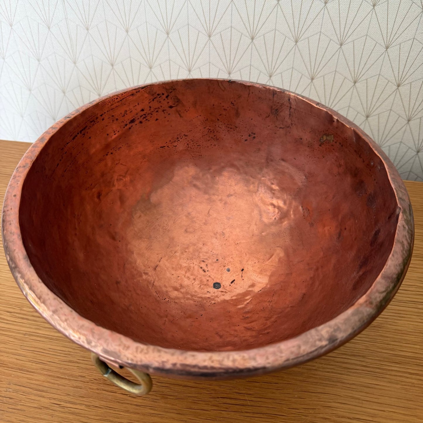Vintage French Copper Bowl Dehillerin Cul de Poule Mixing Bowl 2010254 Antique