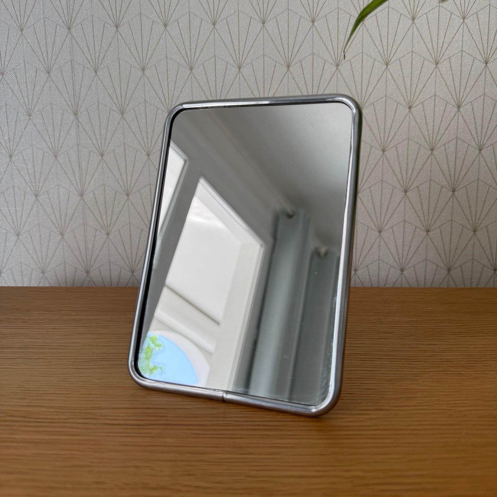 Vintage French metal bathroom STANDING MIRROR 1707255 Fleamarketfrance