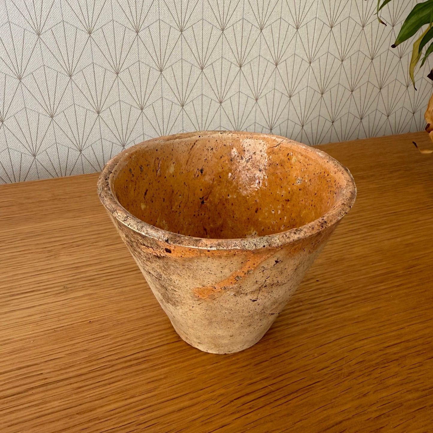 Antique French resin collecting pot from Tree Glazed 0211257