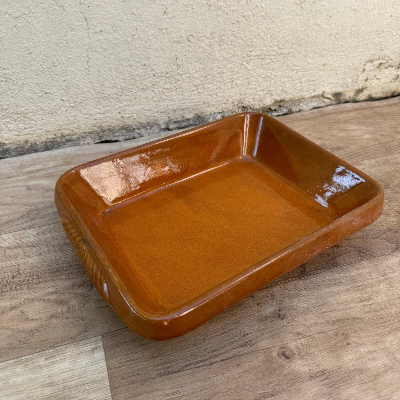 French Gratin Dish Digoin Pottery Stoneware Bakeware Vintage 02082422 Digoin
