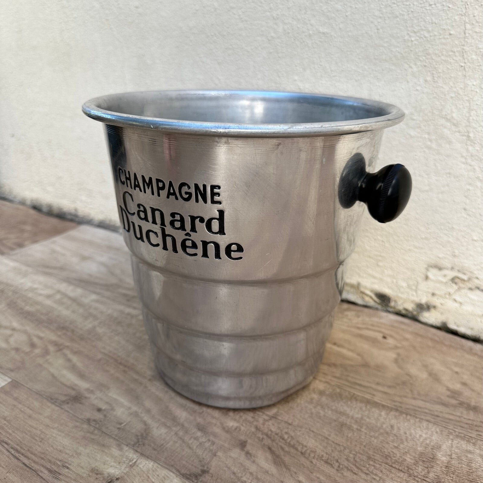 Vintage French Canard Duchene Champagne Bucket Aluminum Ice Cooler 1002246 Canard Duchêne