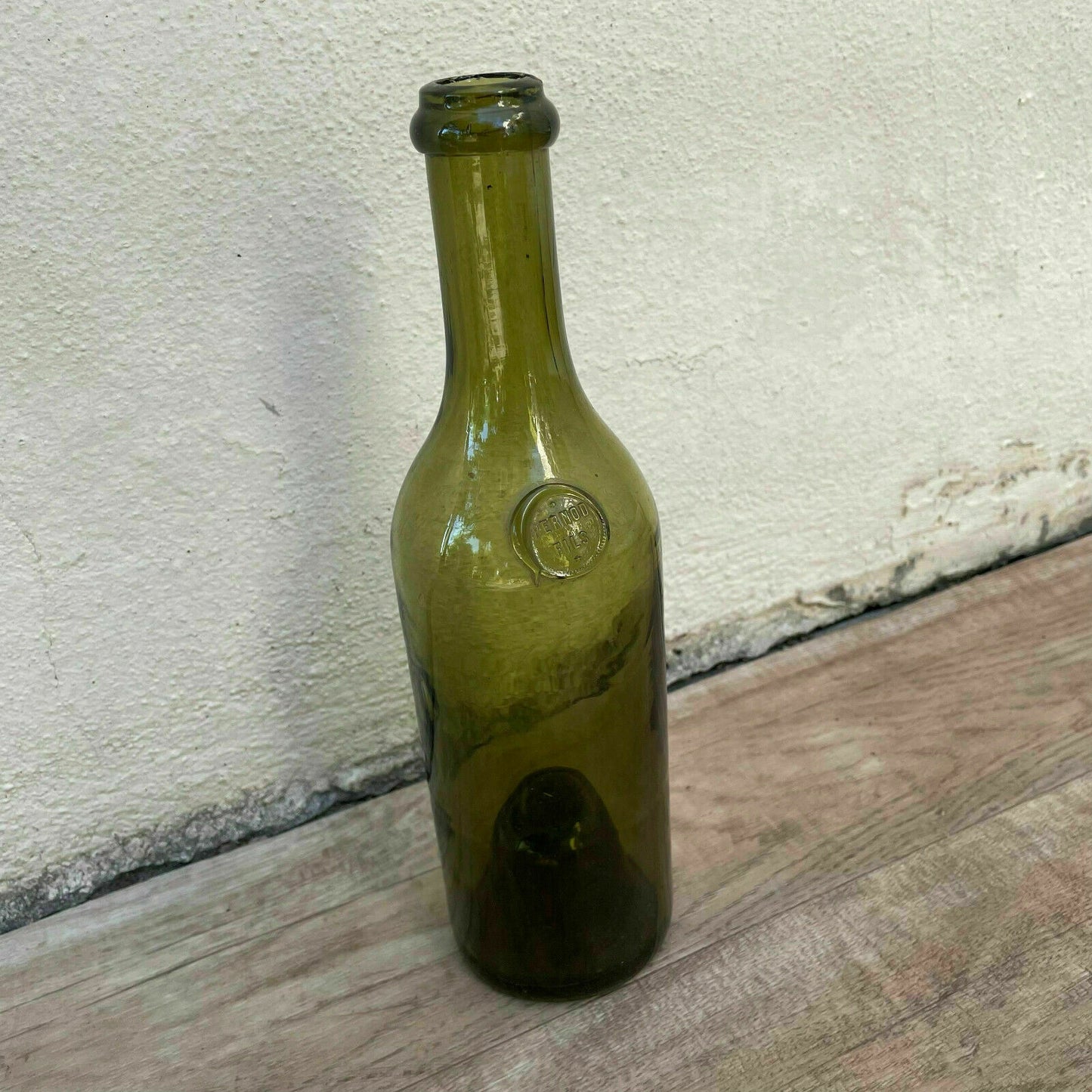 Old French Green Glass wine water pastis bottle circa 1920 PERNOD 22092111 - Fleamarketfrance