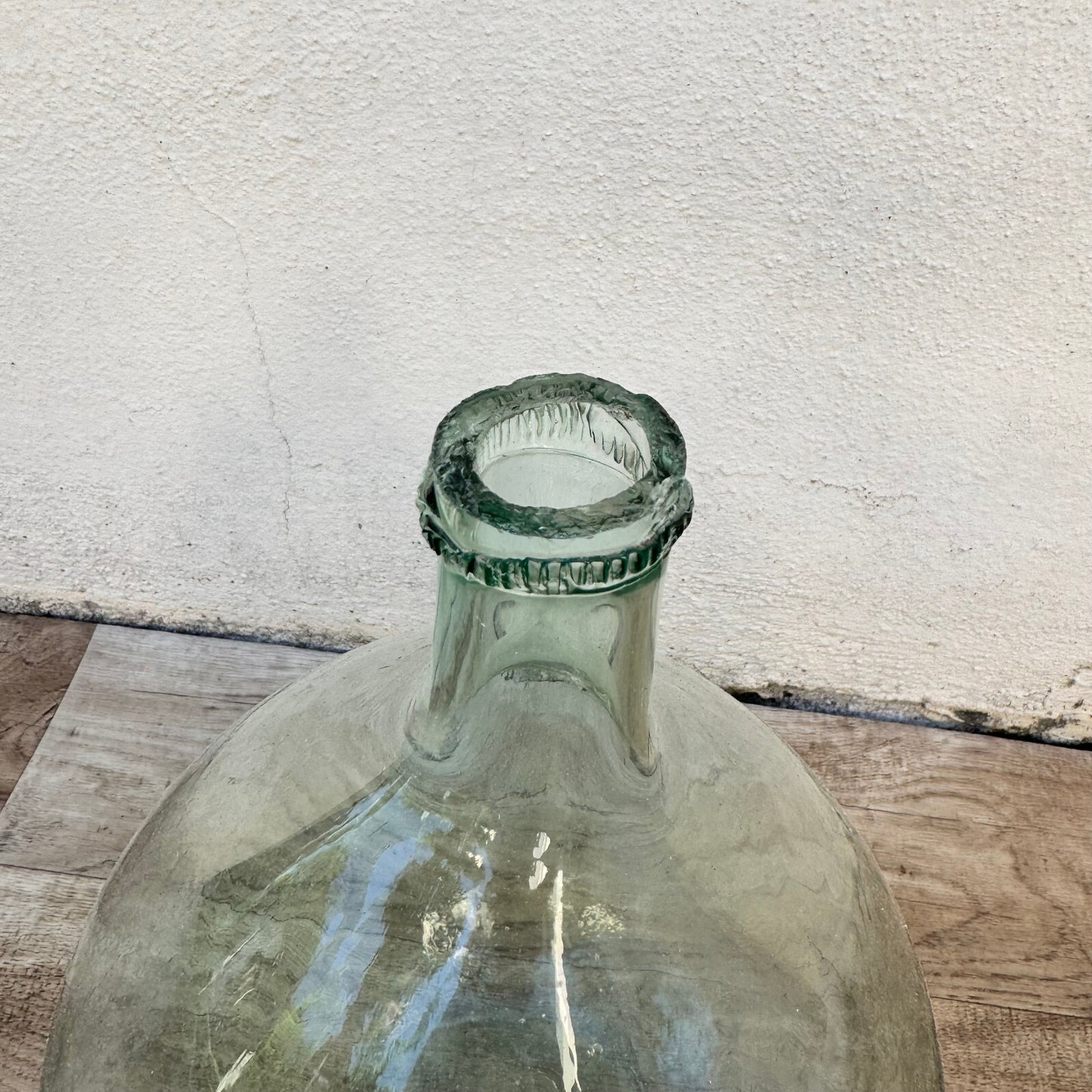Old French clear glass Dame Jeanne Demi John Bottle bonbonne 1006247 Fleamarketfrance