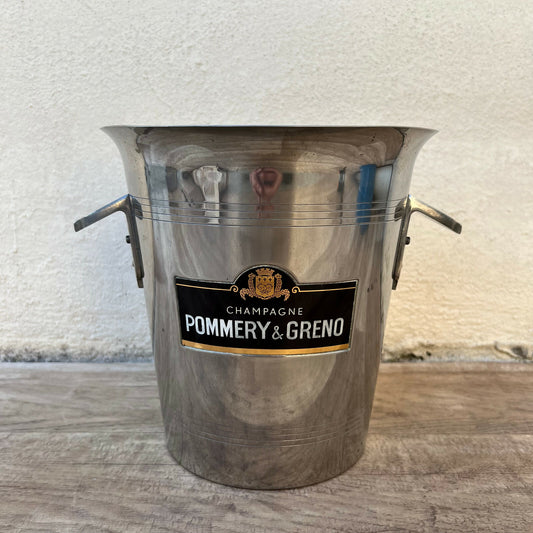 Vintage Pommery Champagne Ice Bucket French Silver Metal Bar Ware 04032221 Fleamarketfrance