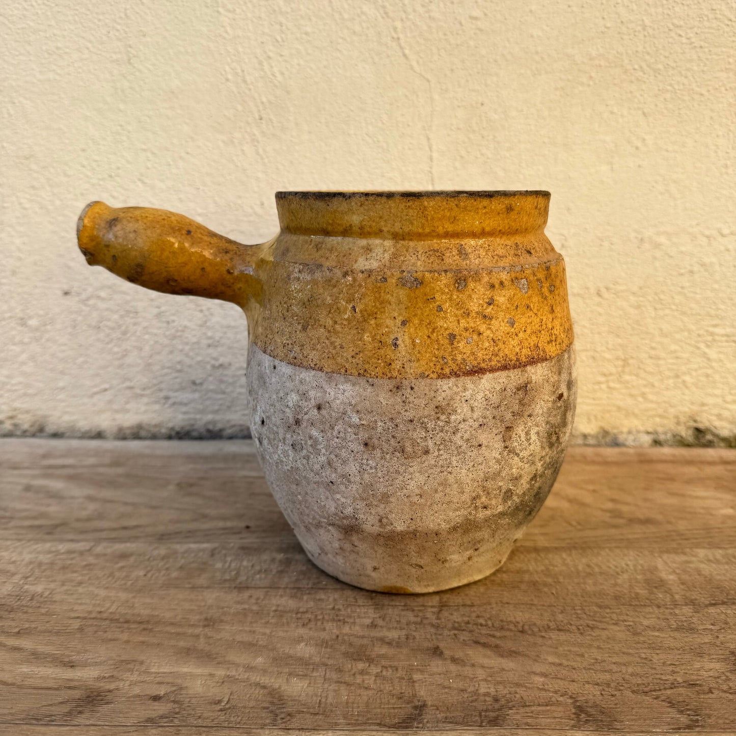 French vintage stoneware potery cooking pot France 1302252 Unmarked