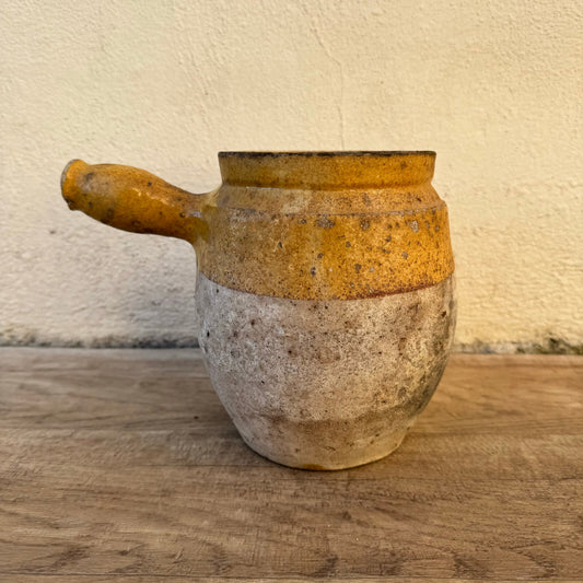 French vintage stoneware potery cooking pot France 1302252 Unmarked