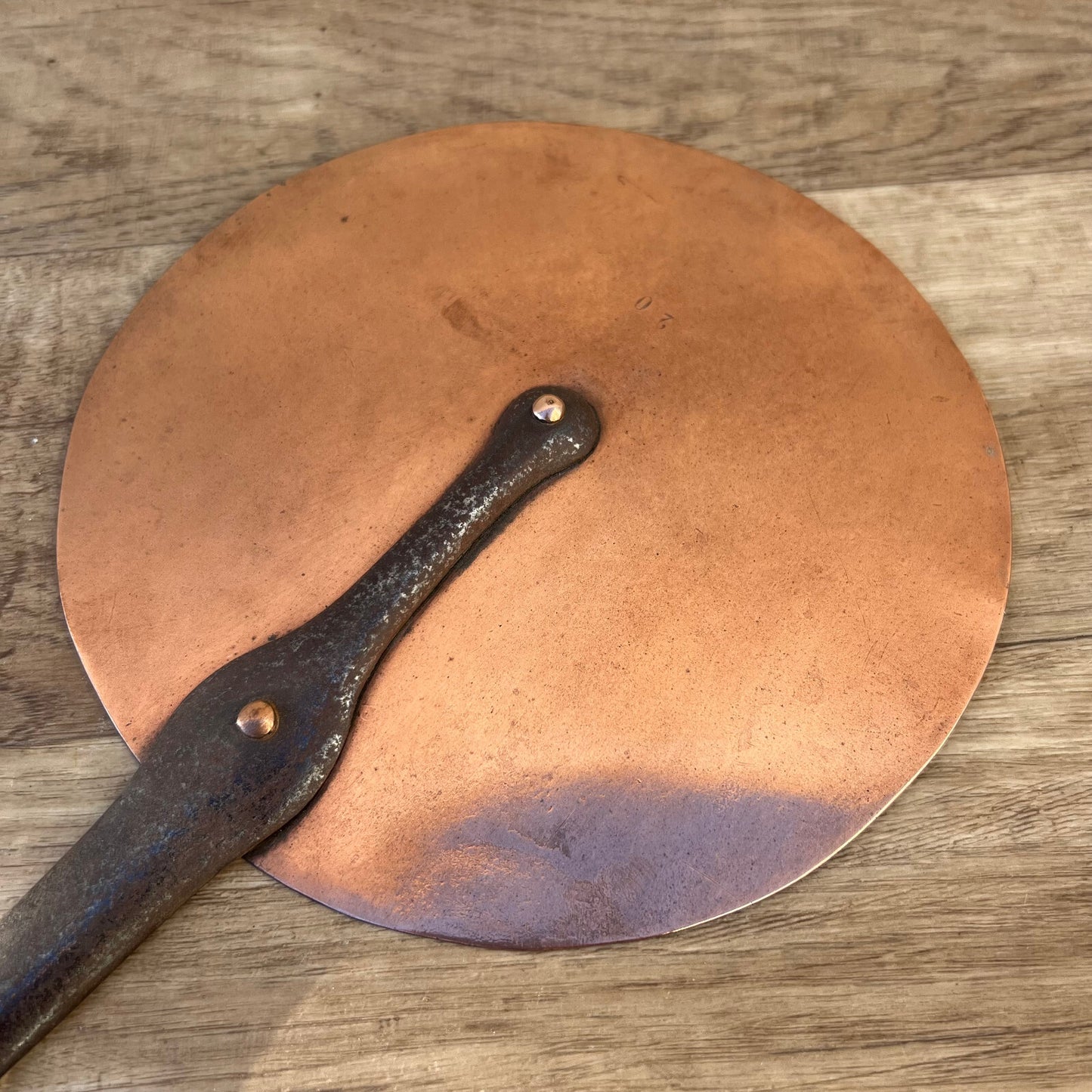 French Copper Lid Cast Iron Handle Vintage Saucepan Pot Cover 2310226 Cuisine