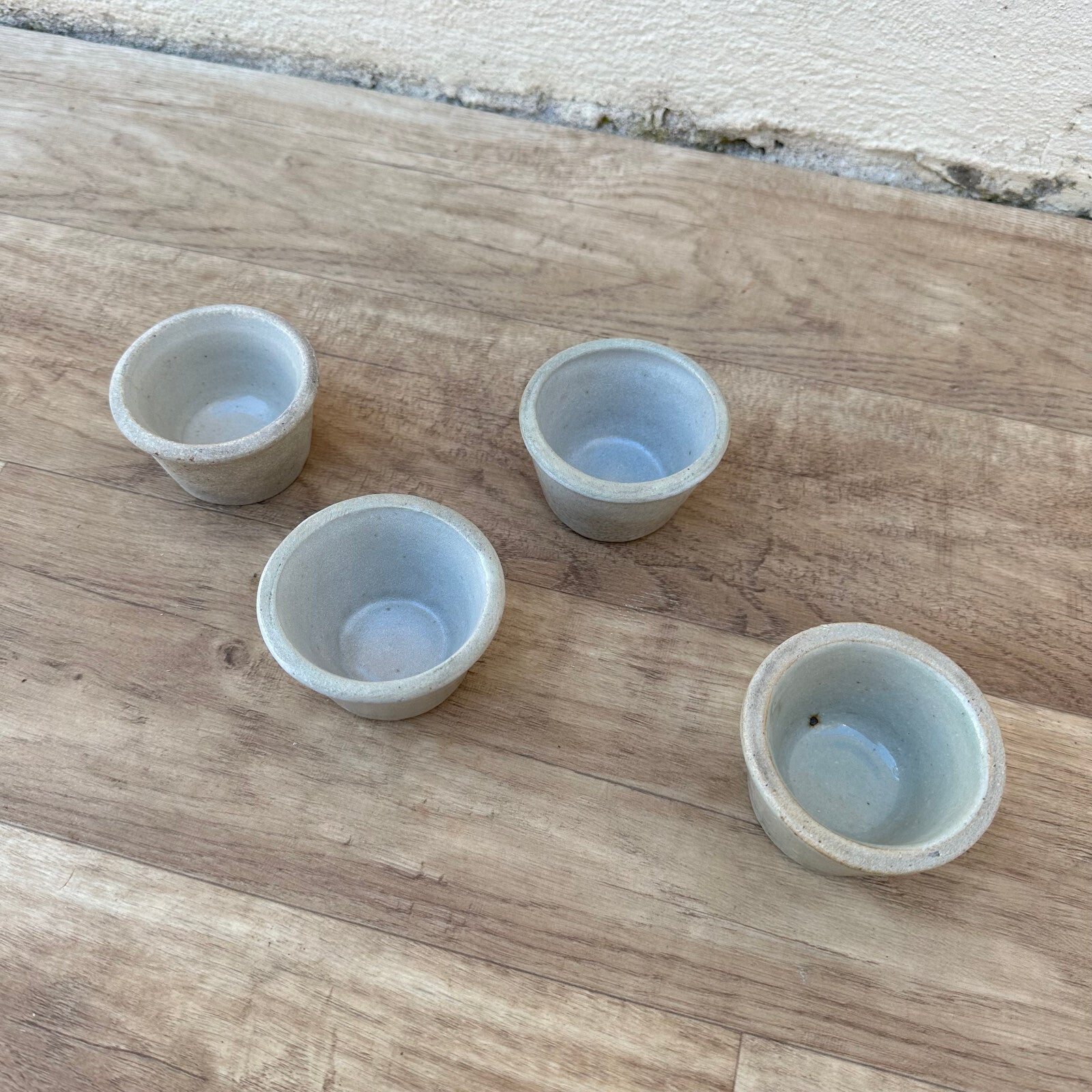Vintage French Cheese Molds Faisselle Stoneware Strainers Set 4 01122414 Unknown