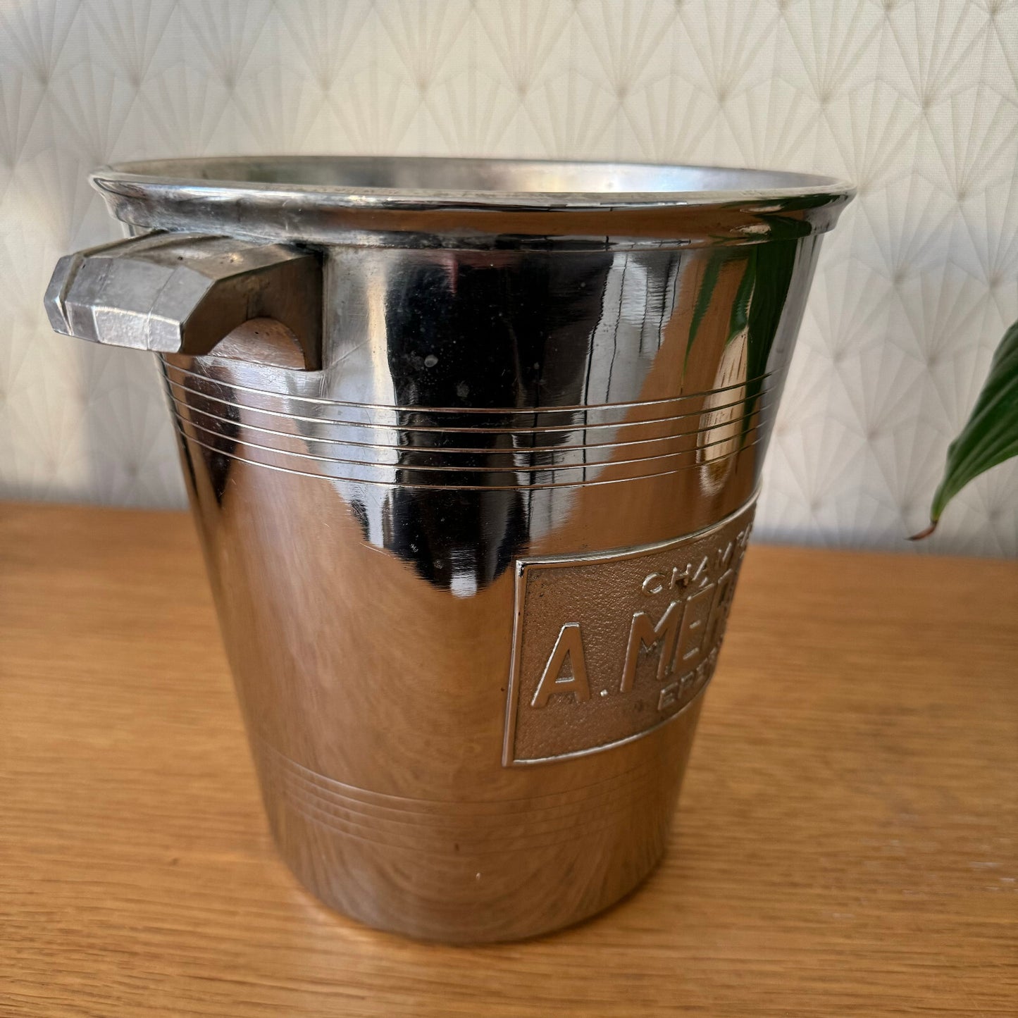 Vintage French Champagne Ice Bucket Silverplate A.Merand Epernay 0703246 A. Mérand