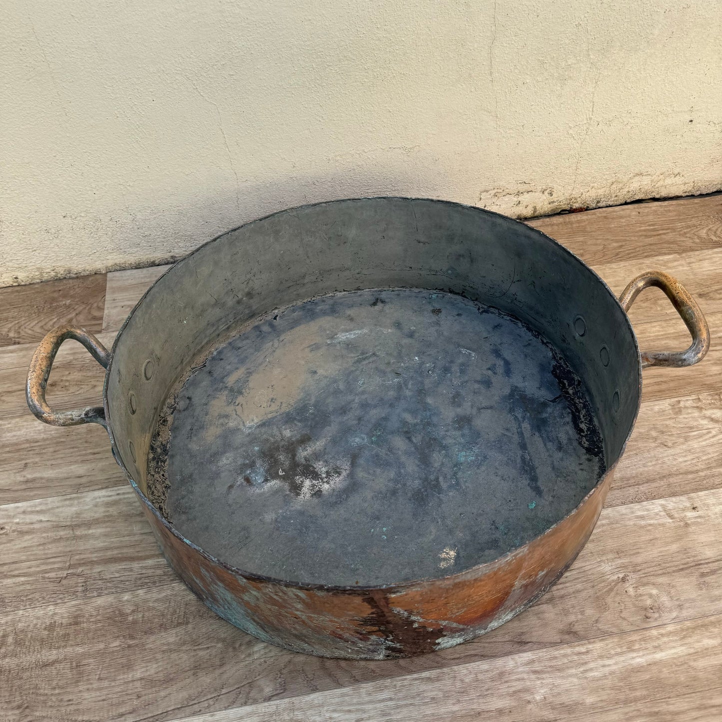 Antique French Copper Stock Pot Gaillard Paris Large Cookware 20.5" 0407242 Fleamarketfrance