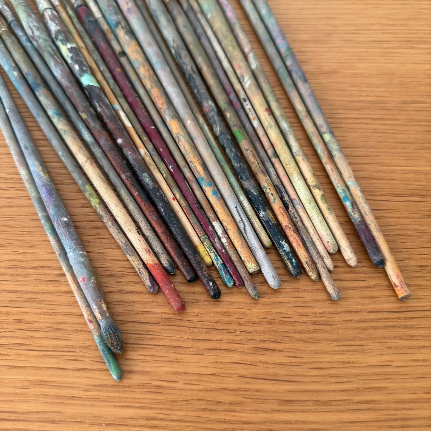 Vintage Used Artist Paintbrush Lot French Atelier Set 0708268 Princeton Artist Brush Co.