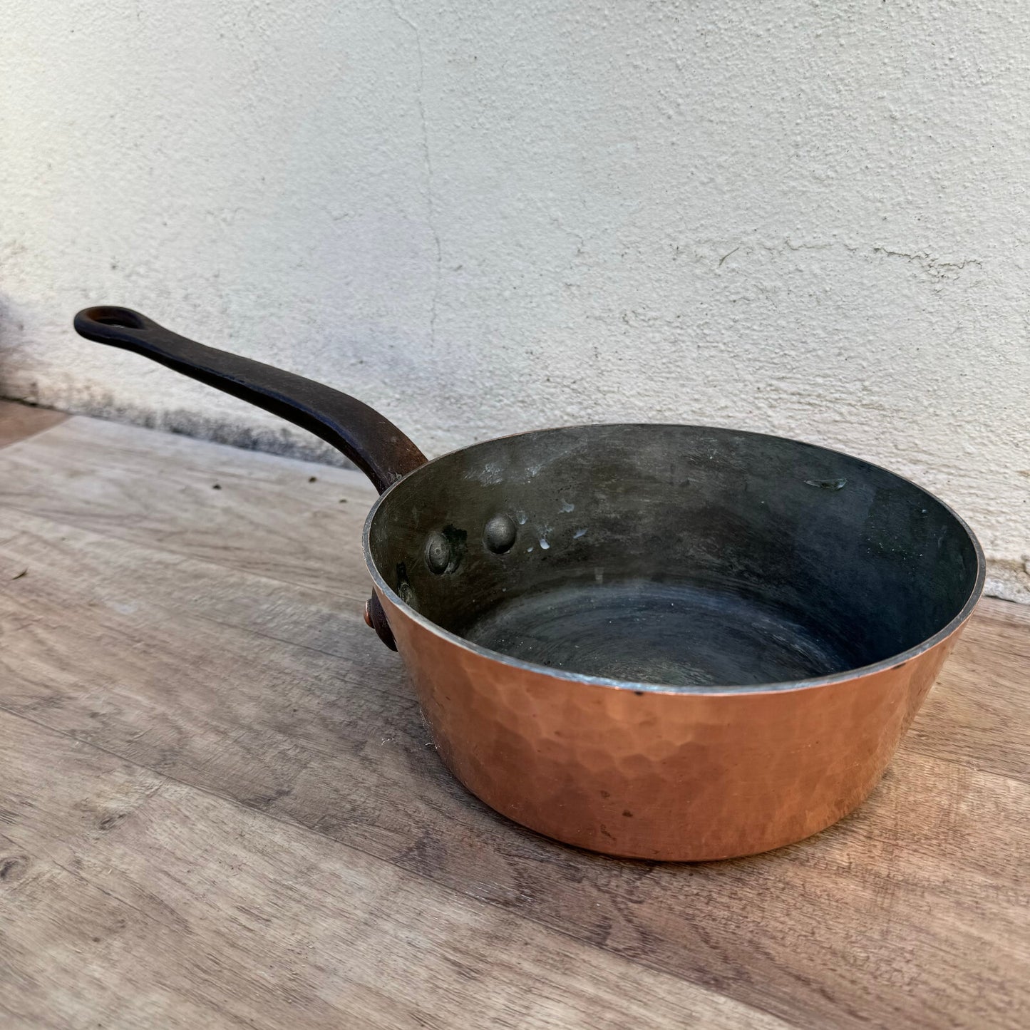 Vintage French Copper Saucepan Jaffier Parsi Avignon Professional 12062422 Unbranded