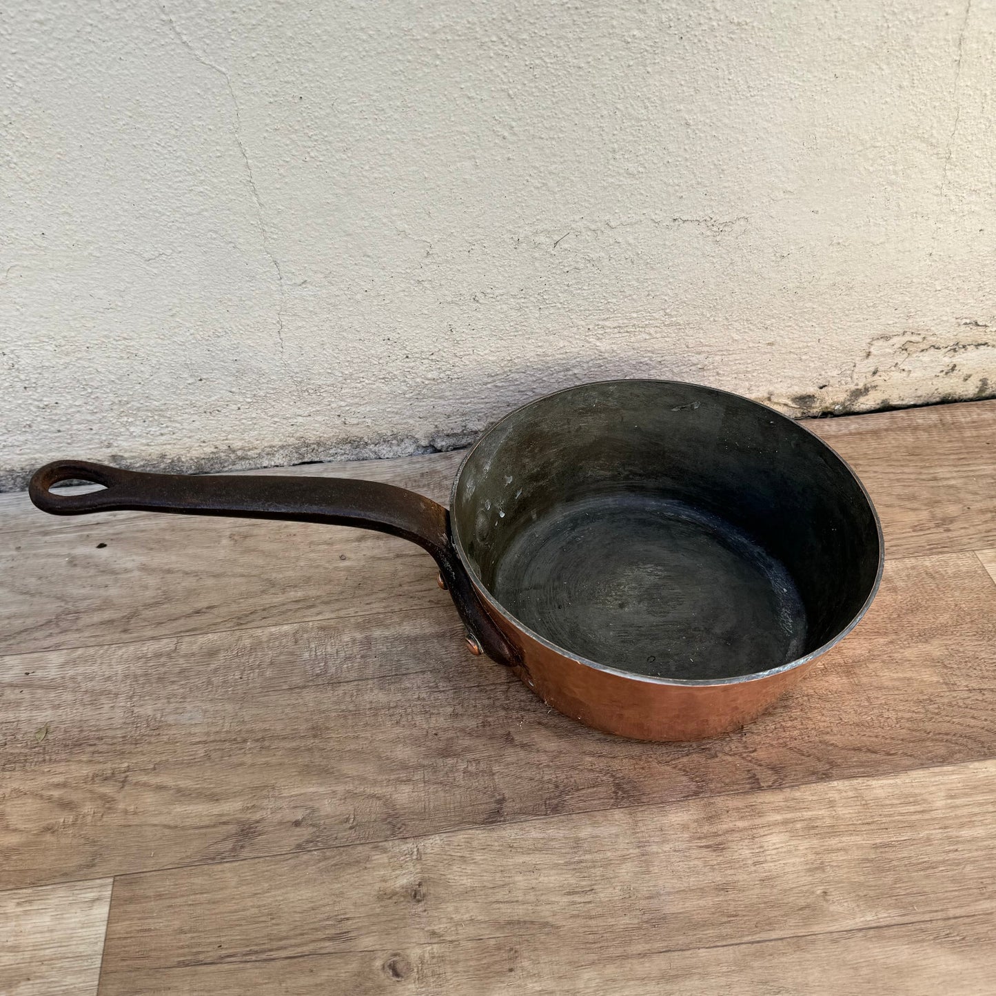 Vintage French Copper Saucepan Jaffier Parsi Avignon Professional 12062422 Unbranded