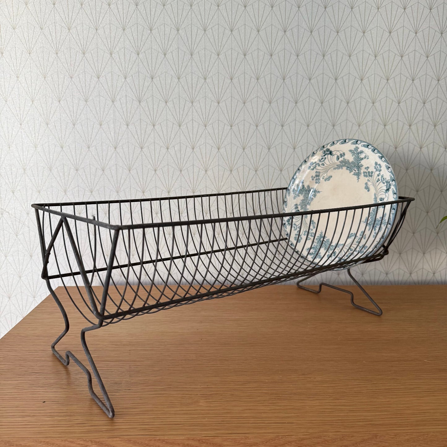 Vintage French Metal Wire Dish Drying Rack Drainer 1308257* Unbranded