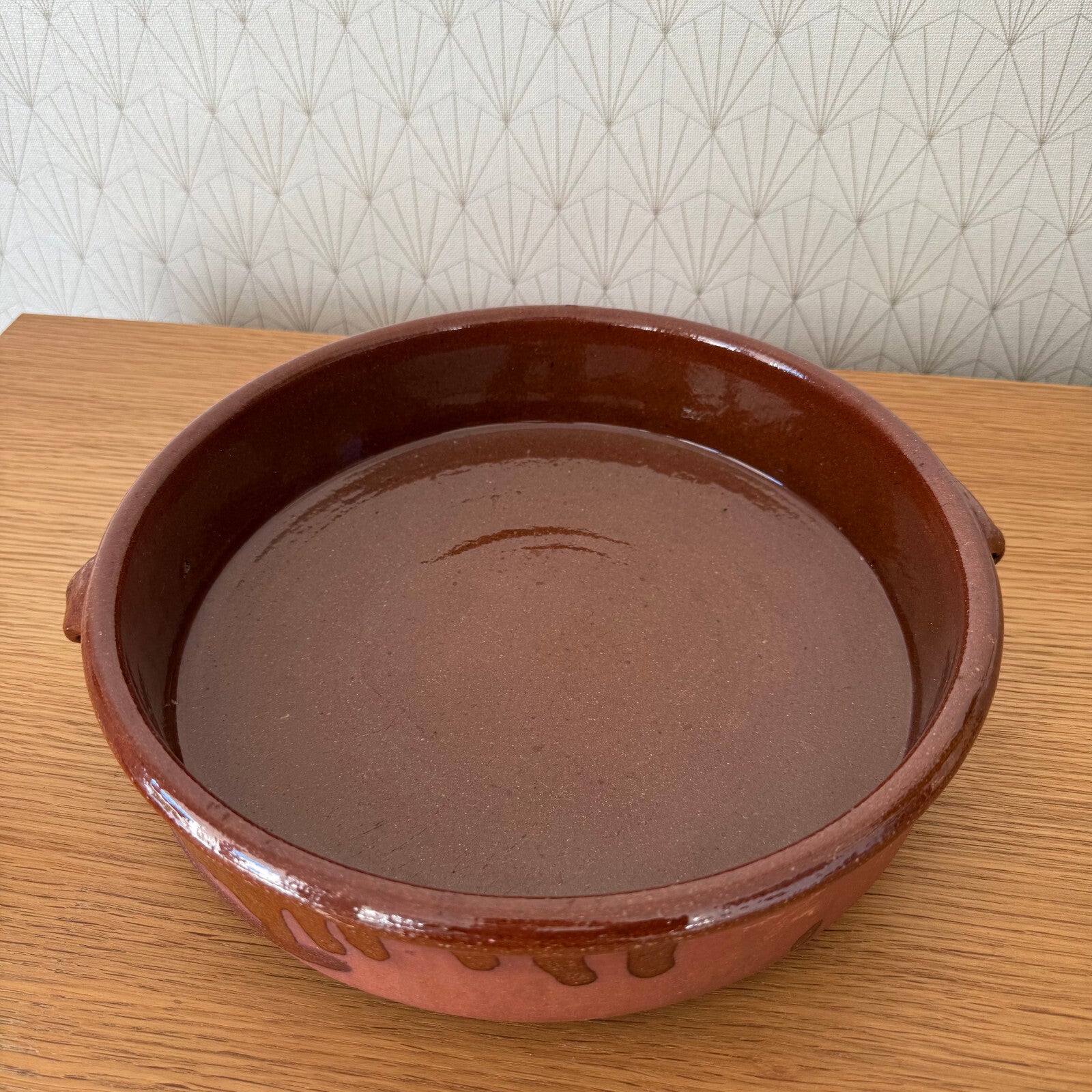 French Terracotta Tian Bowl Vintage Provence Pottery Mixing 11.5" 2801251 Unbranded