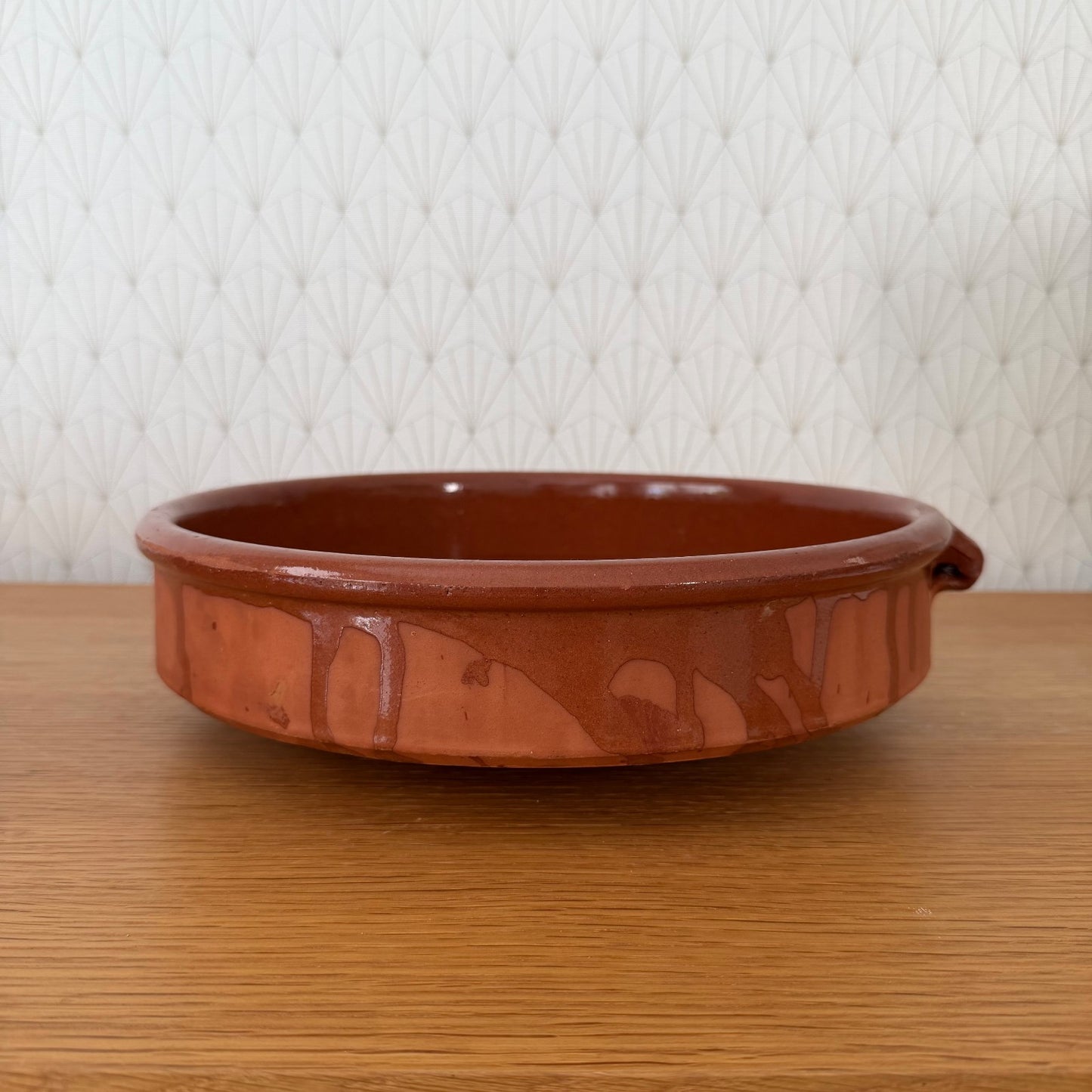 French Terracotta Tian Bowl Provence Vintage Pottery 04092623