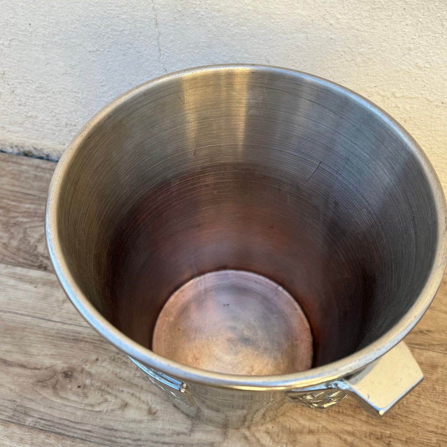 French Champagne Bucket Silverplate Morlant Vintage Wine Cooler 0905248 Morlant