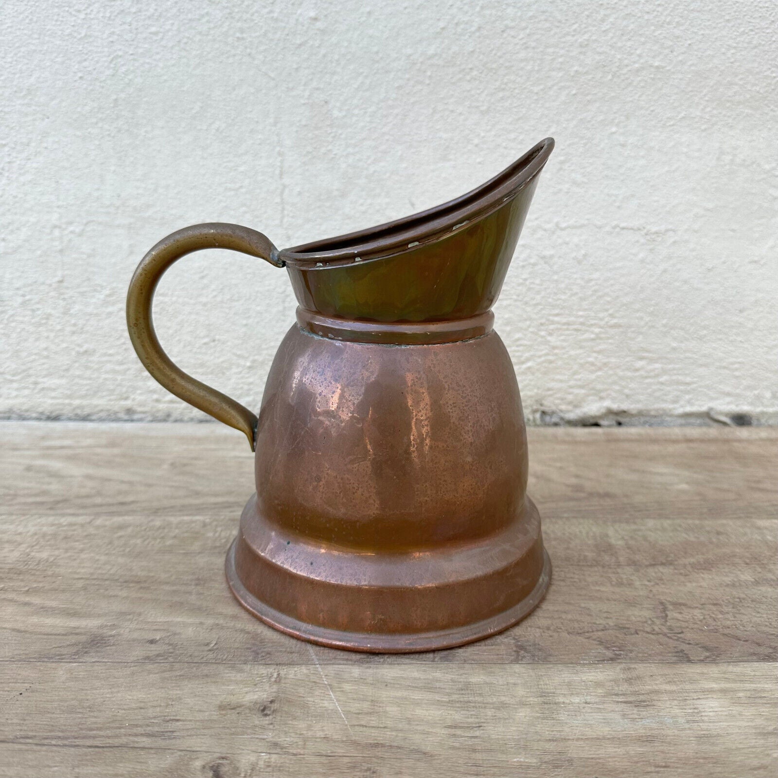 Vintage French wine cider water Pitcher Copper 0712234 - Fleamarketfrance