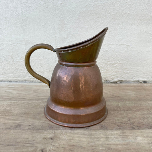 Vintage French wine cider water Pitcher Copper 0712234 - Fleamarketfrance