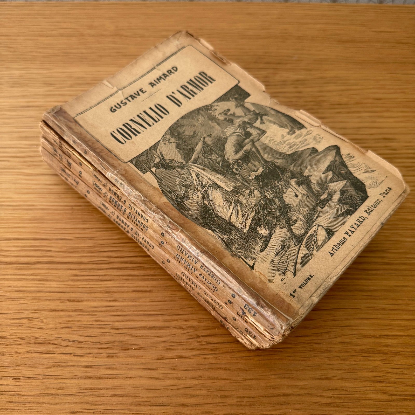 French Vintage Books Gustave Aimard Adventure Series Victorian Era 0309252 Fleamarketfrance : French vintage and antique decor