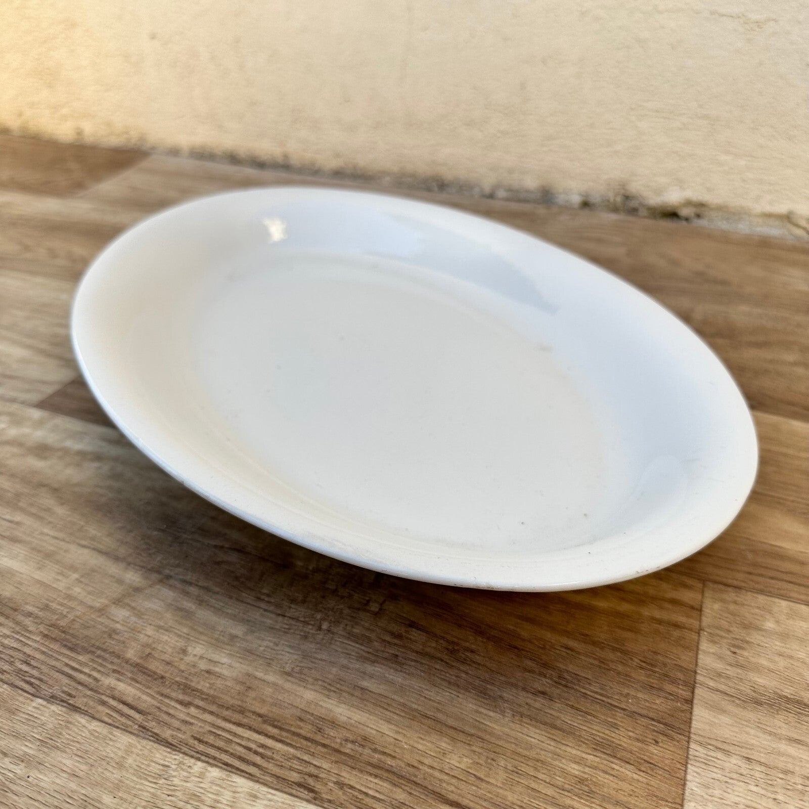 Vintage French Ironstone Platter White Oval Serving Dish 15" Provence 1106234 Unbranded