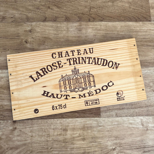 Wine Wood Crate Box Panel Vintage French wall sign LAROSE 10022453 - Fleamarketfrance