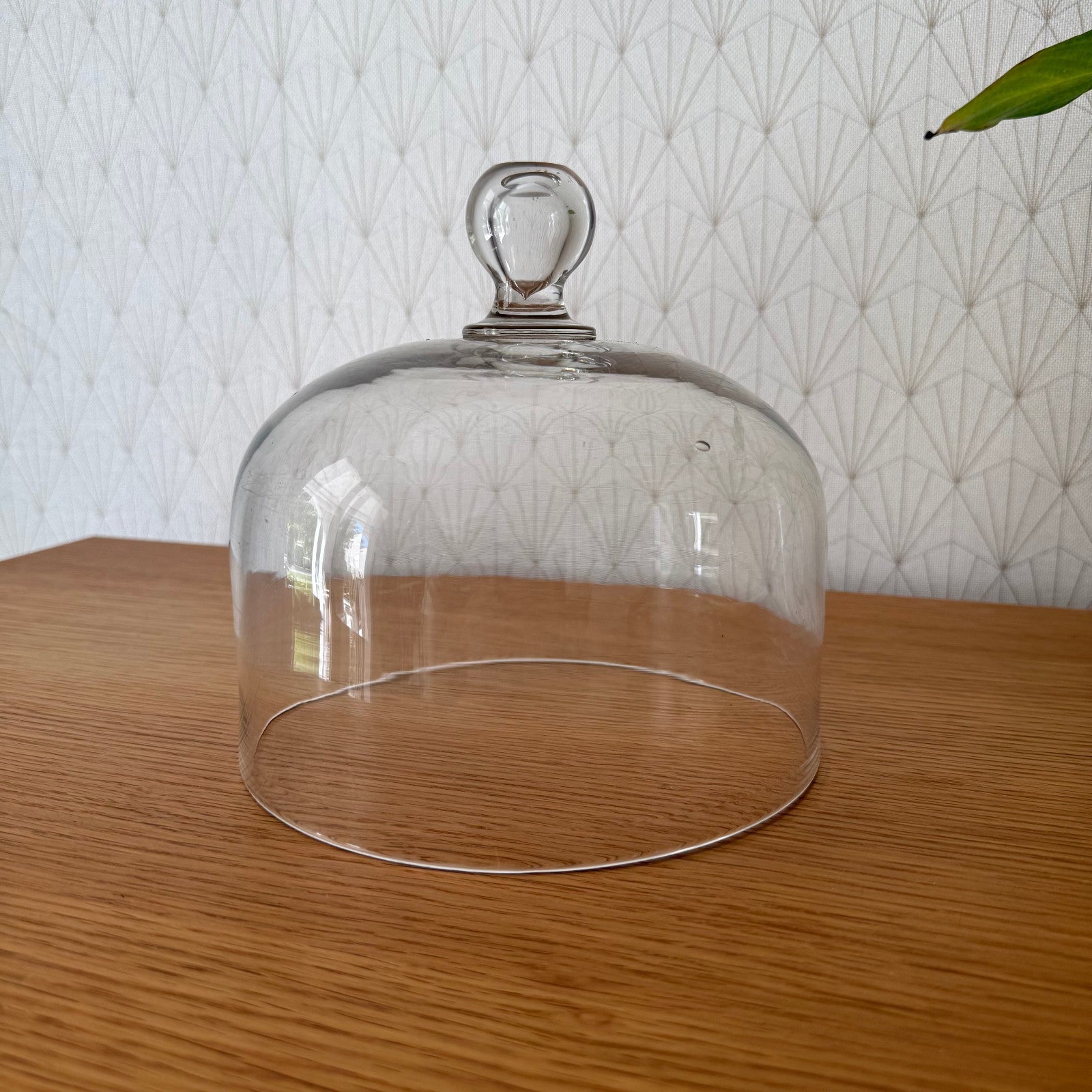 French Glass Cloche Dome Bell Cheese Cover Display Jar Vintage 0309255 Unbranded