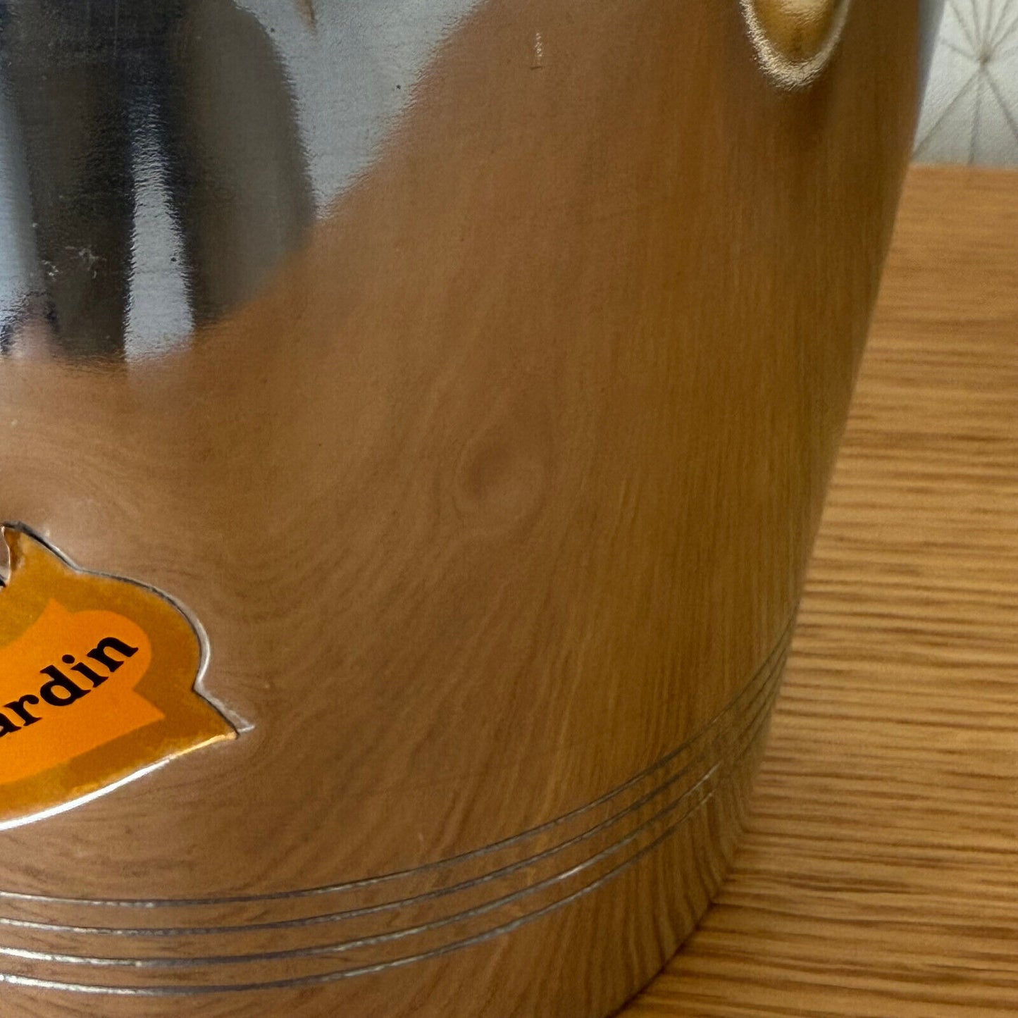 Vintage French Champagne Ice Bucket Cooler Made France VEUVE CLICQUOT 0904258