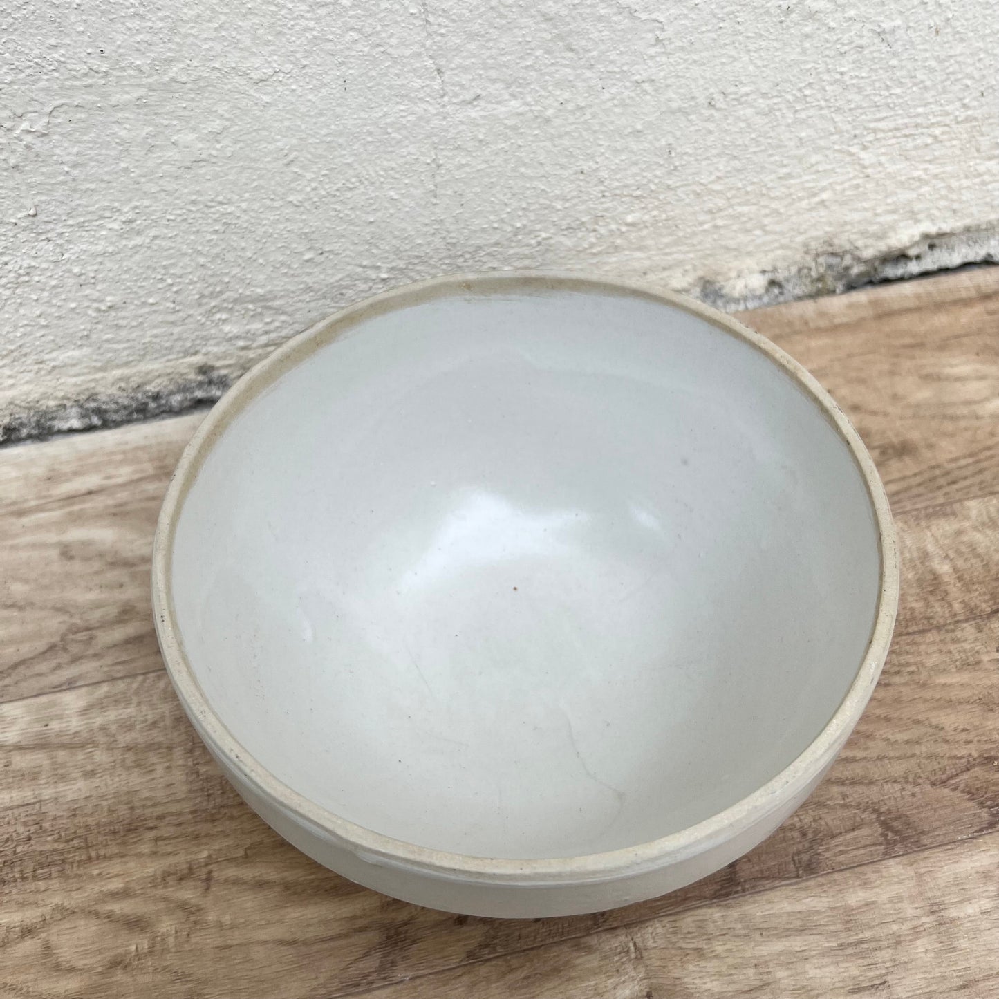 Vintage French Stoneware Mixing Bowl 8.25" Ceramic Salad Terrine 11072210 Fleamarketfrance