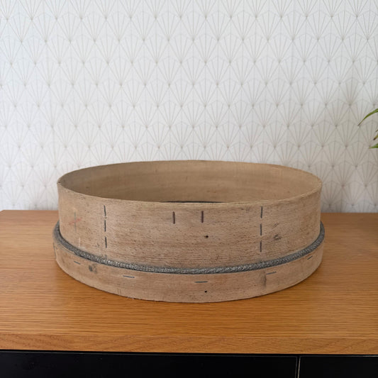 French Wooden Flour Sieve Primitive Sifter Vintage Kitchen Tool 0408269 Unbranded