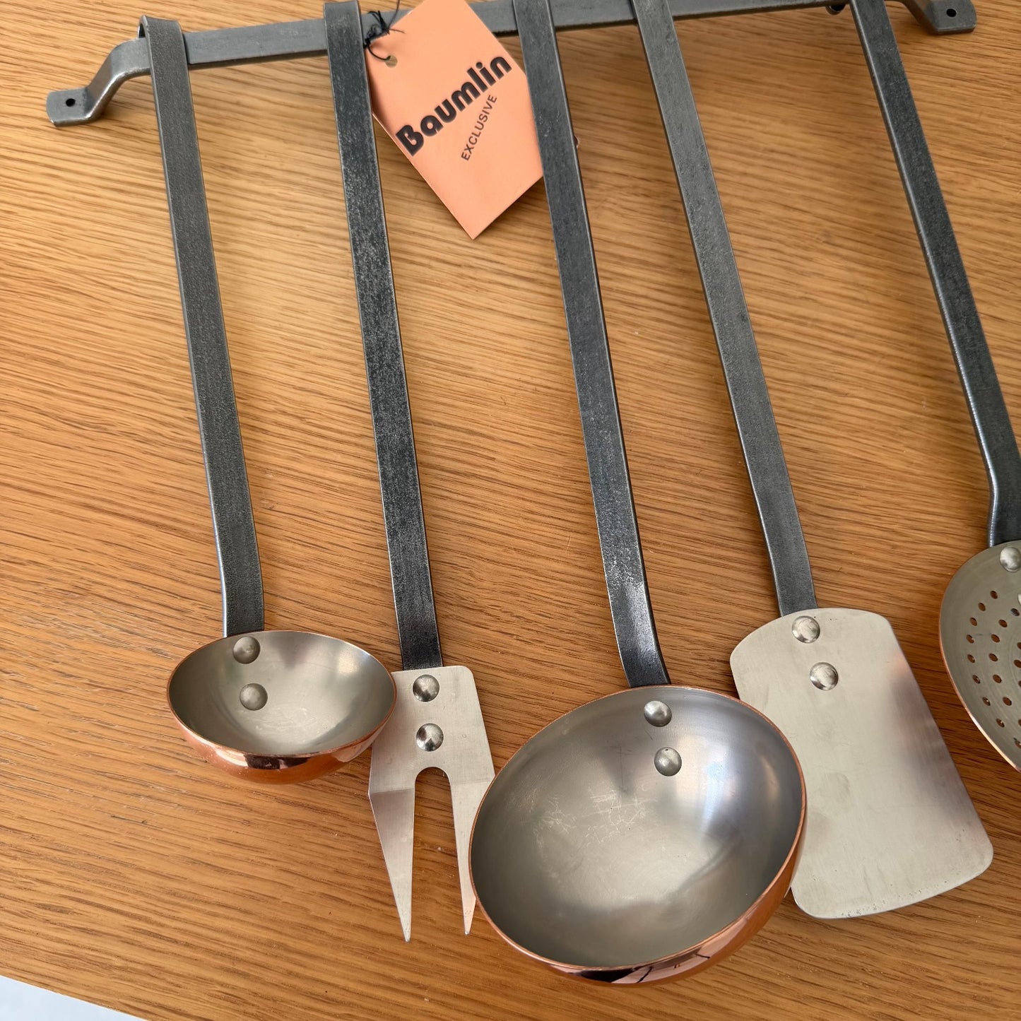 Vintage French Brass Utensils set of 5 Baumlin 2203261 Unbranded