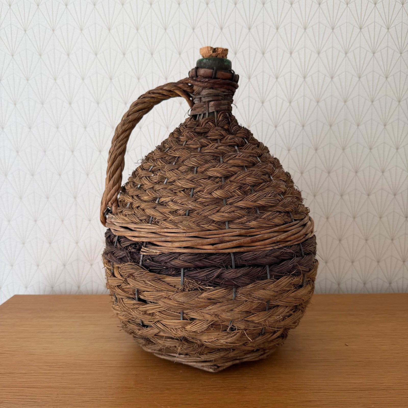 French Dame Jeanne Demijohn Rattan Wicker Basket Carboy Bonbonne 2604264 Fleamarketfrance