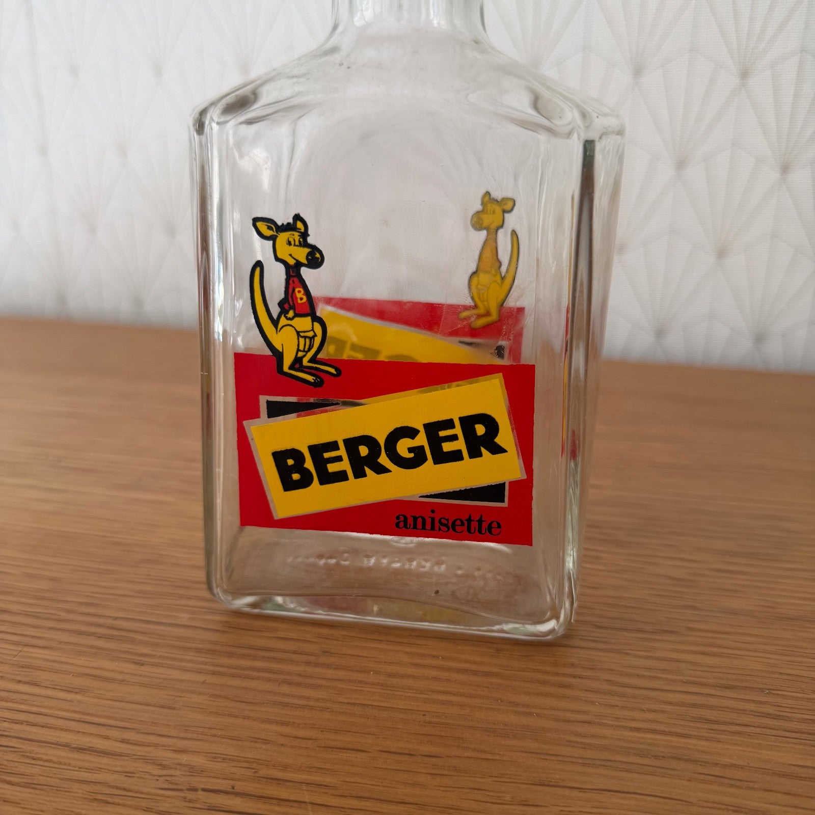Vintage French Berger Anisette Glass Carafe Bistro Water Bottle 1908267 Fleamarketfrance