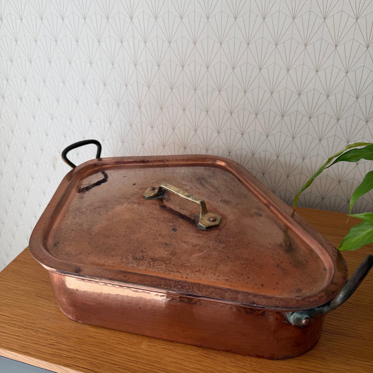 French Copper Fish Poacher Turbot Vintage Turbotiere Cookware 1602261 Unbranded