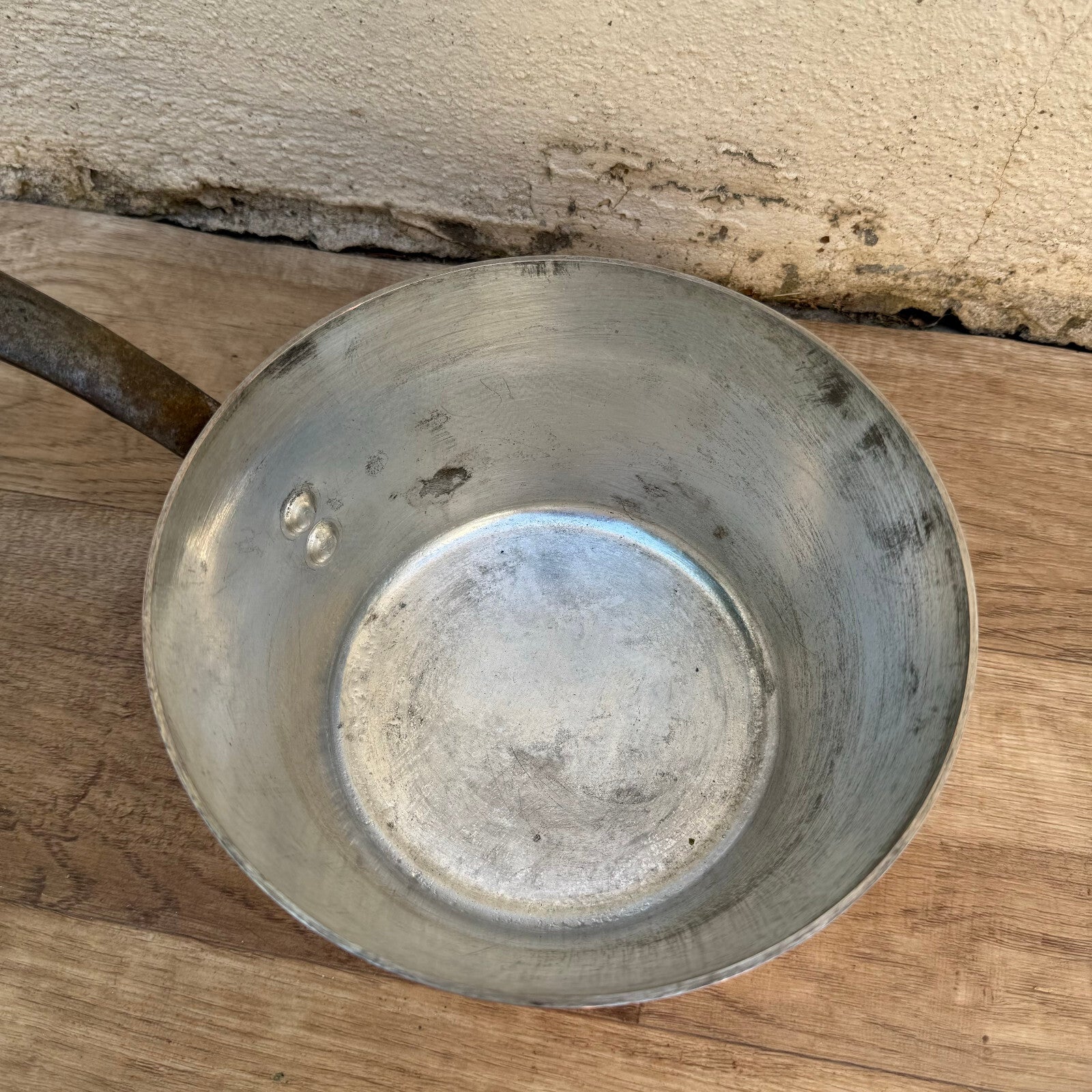 French Copper Saucepan Villedieu Serie Speciale Tin Lined Vintage 04082410 villedieu