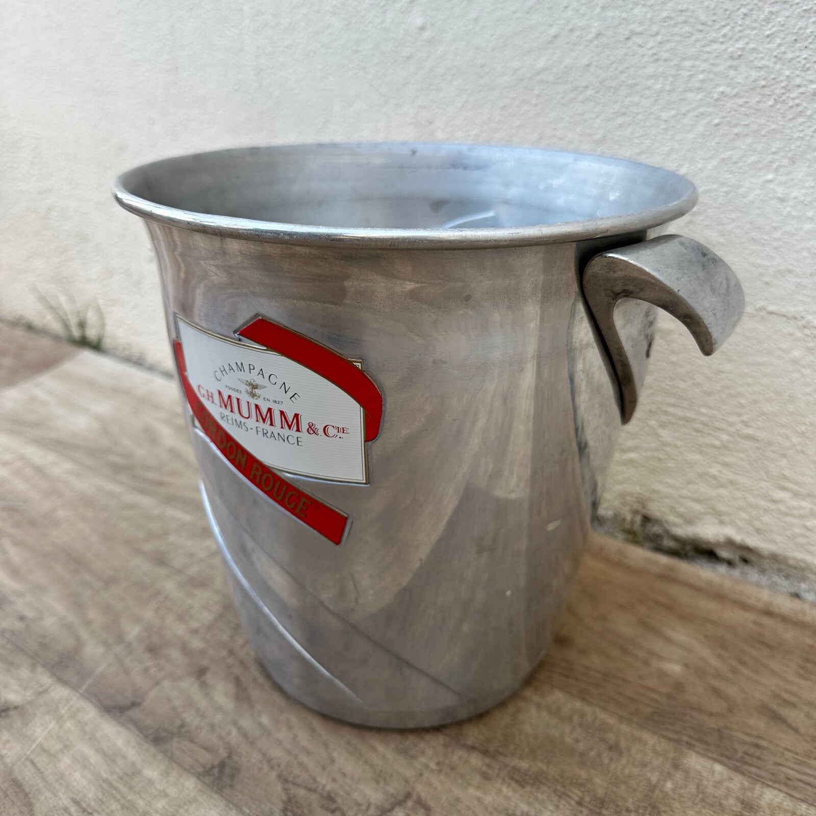 Vintage French Mumm Champagne Ice Bucket Cooler Cordon Rouge Reims 2006243 Fleamarketfrance