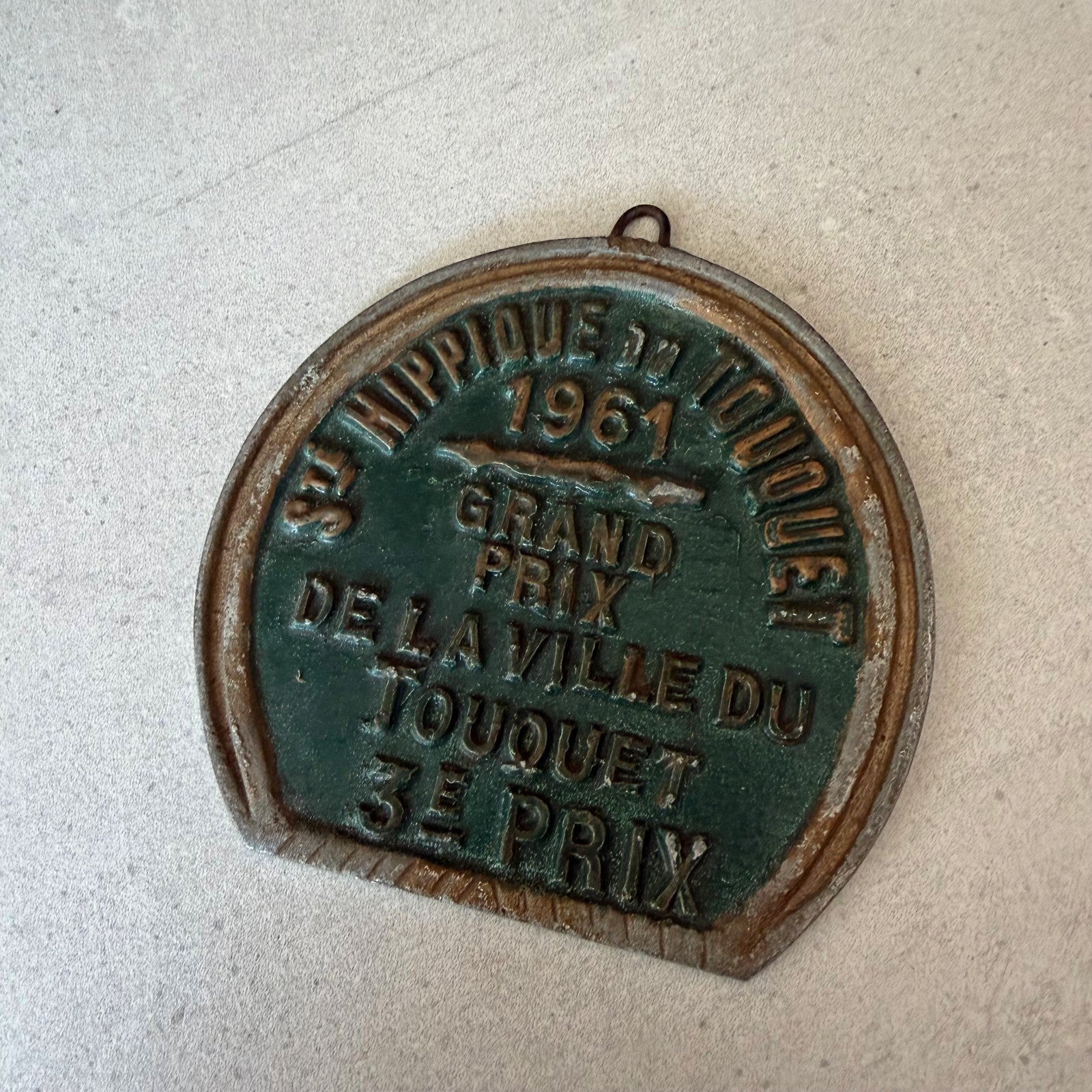 French Vintage Agricultural Medal Le Touquet 1961 Prize Plaque 08022613 Fleamarketfrance