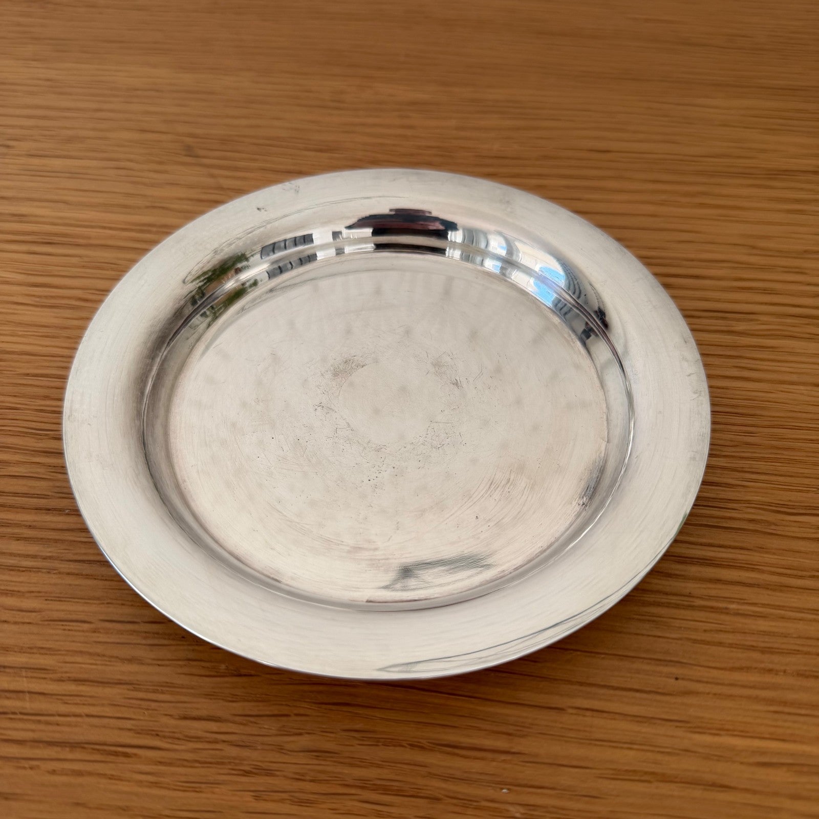 Vintage Christofle Silver Plate Bottle Coaster Wine French 5.5" 0202266 Christofle