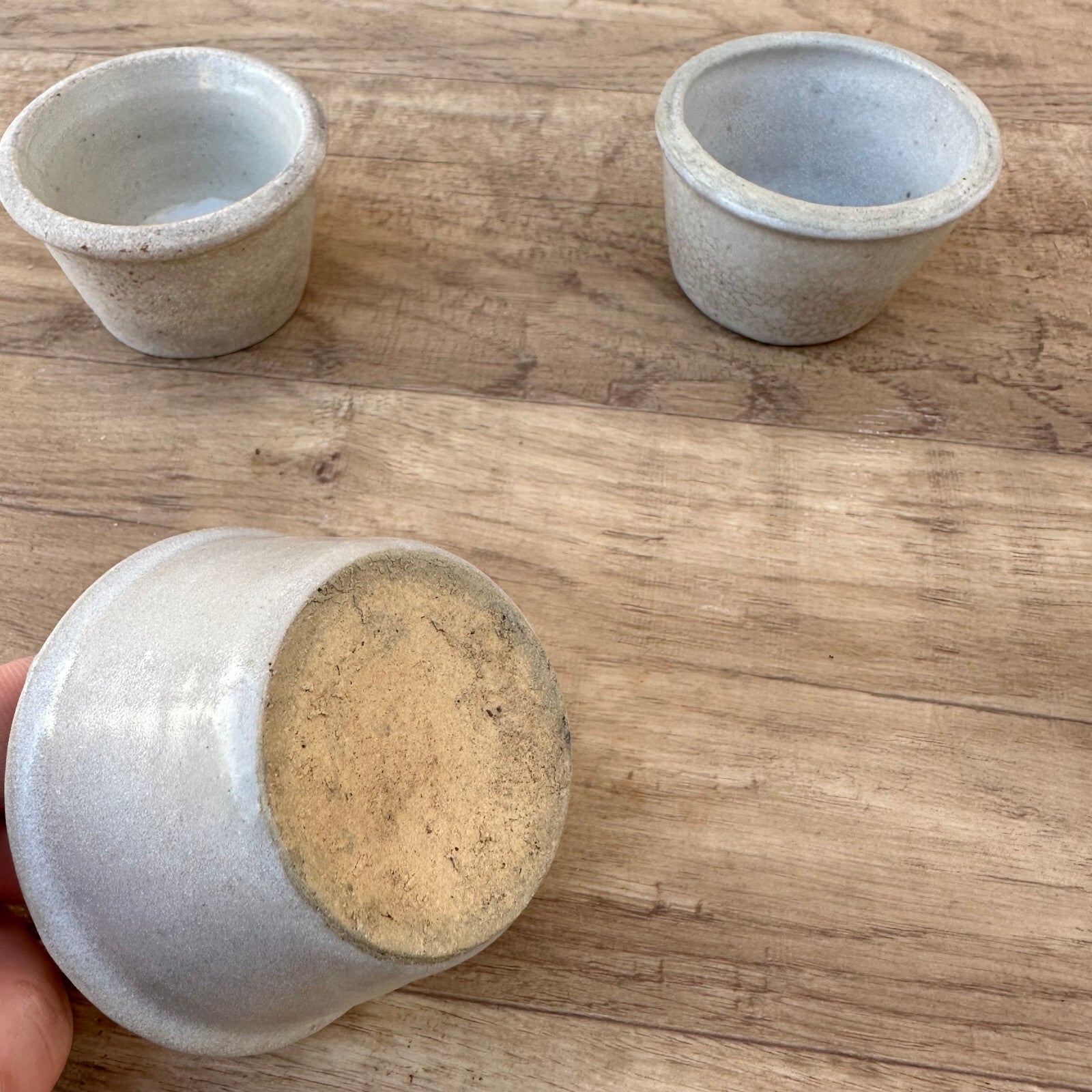 Vintage French Cheese Molds Faisselle Stoneware Strainers Set 4 01122414 Unknown